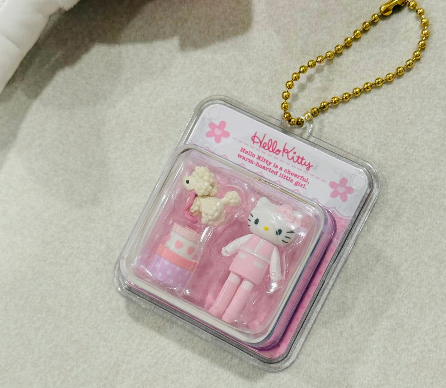 SANRIO|Hellokitty Pink MINIATURE PACKAGE CHARM Keychain