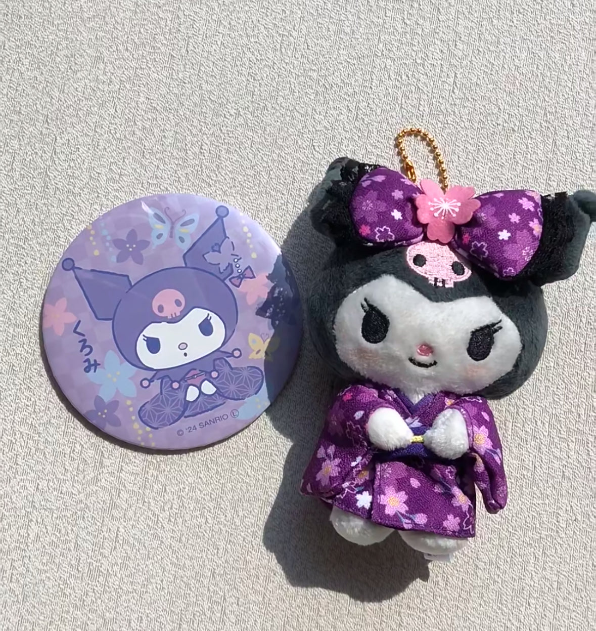 Sanrio|Kuromi Kimono-style Charm👘库洛米和服挂件