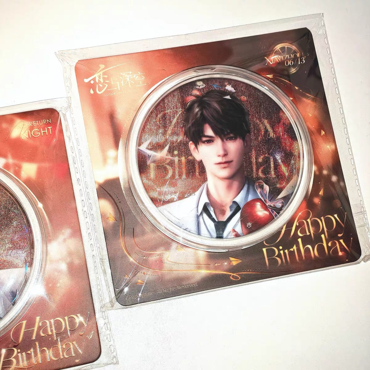Love and Deep Space|Caleb /Xia Yizhou 2025 Birthday Limited Edition Collectible Tin Badge