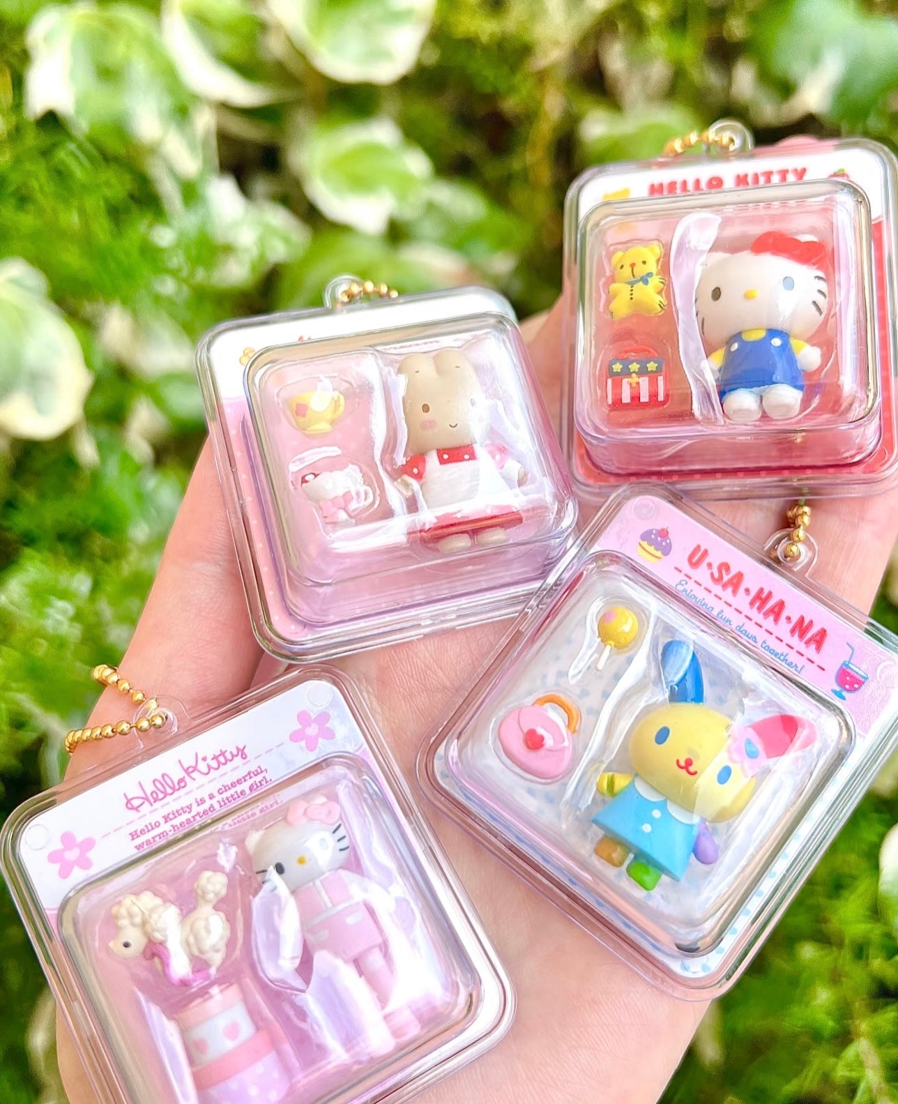 SANRIO|MINIATURE PACKAGE CHARM USAHANA Keychain