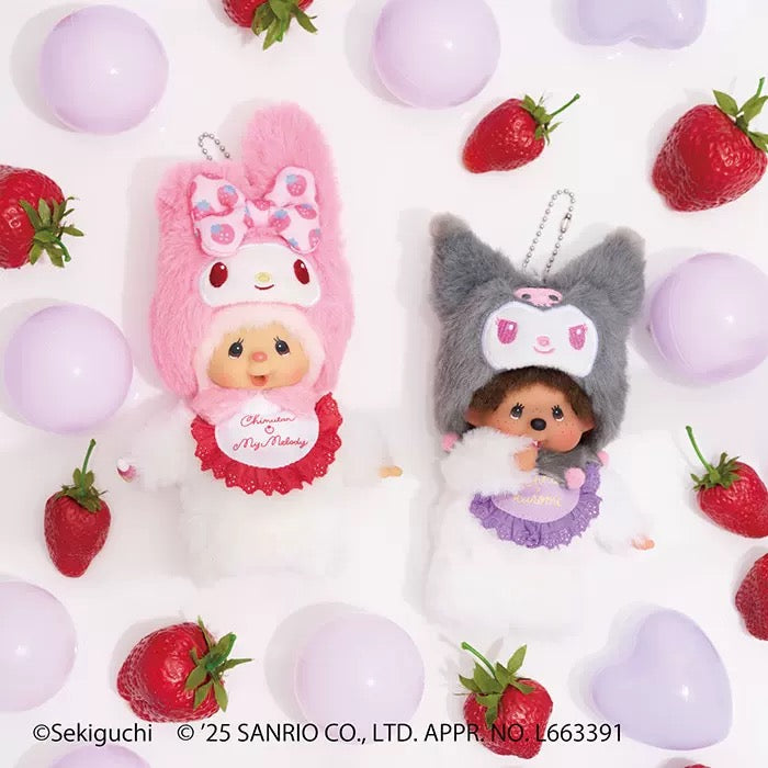 Monchhichi|Sanrio My Melody Mascot Plush Keychain Holder