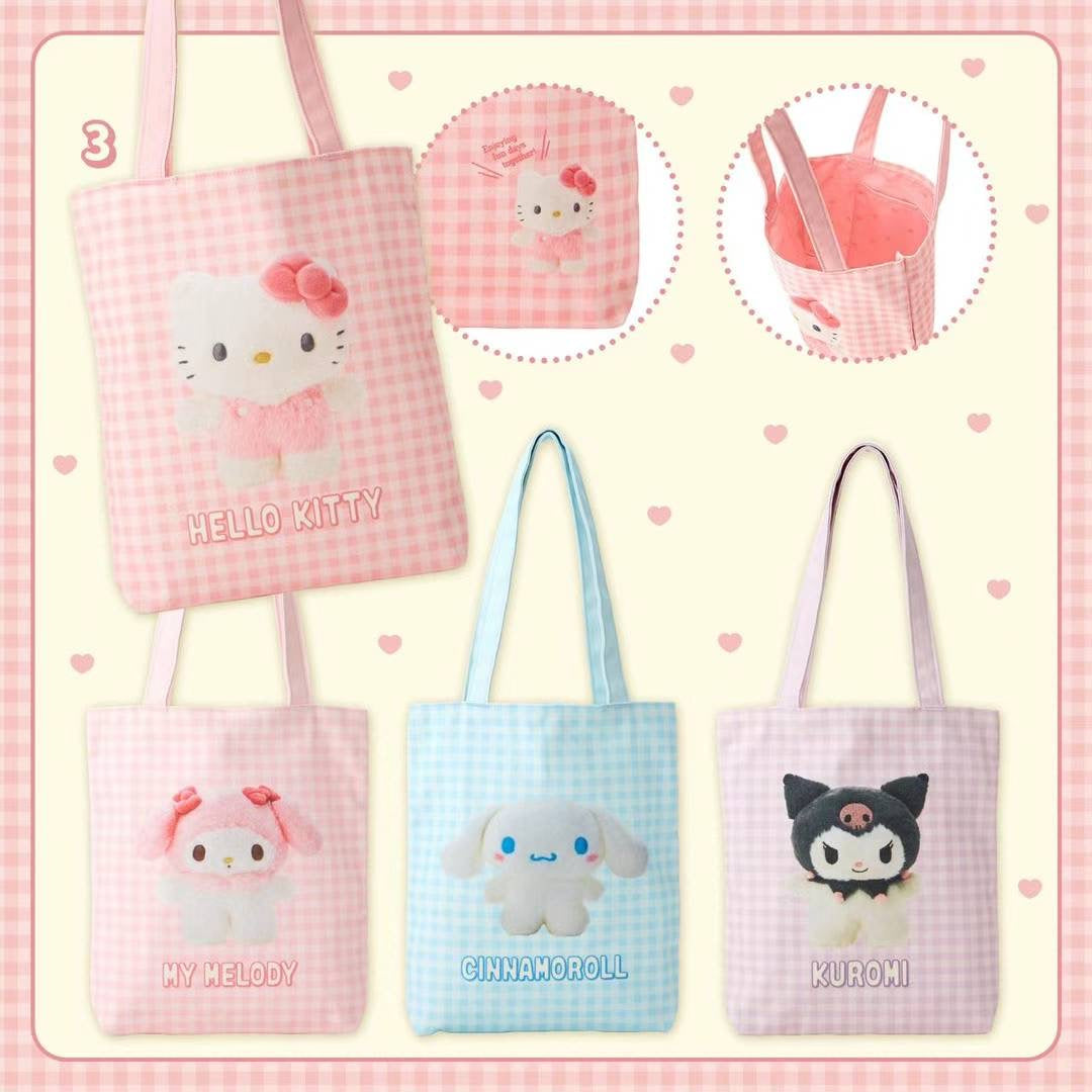 Sanrio Canvas bag多巴胺帆布包