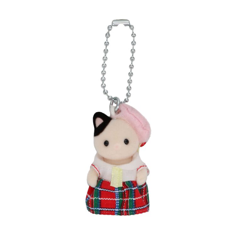Sylvania Family|Charcoal cat key chain sailor outfit