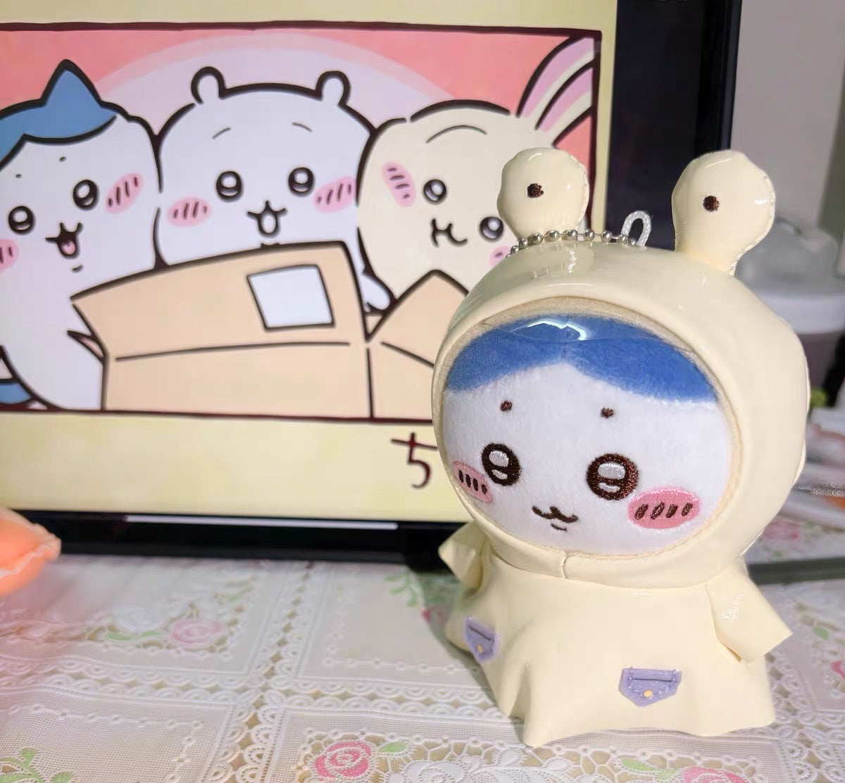 Chiikawa|Summer Days Series Raincoat Mascot Keychain Hachiware