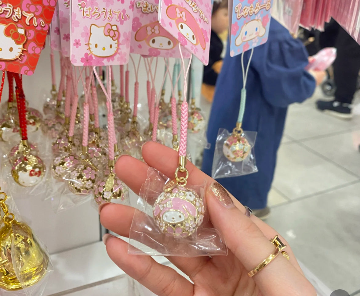 Sanrio🌸hello kitty phone chain bell 开运铃铛手机链