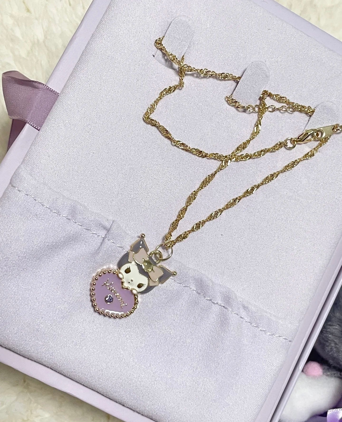 Sanrio|Kuromi Bow Necklace Gift Box