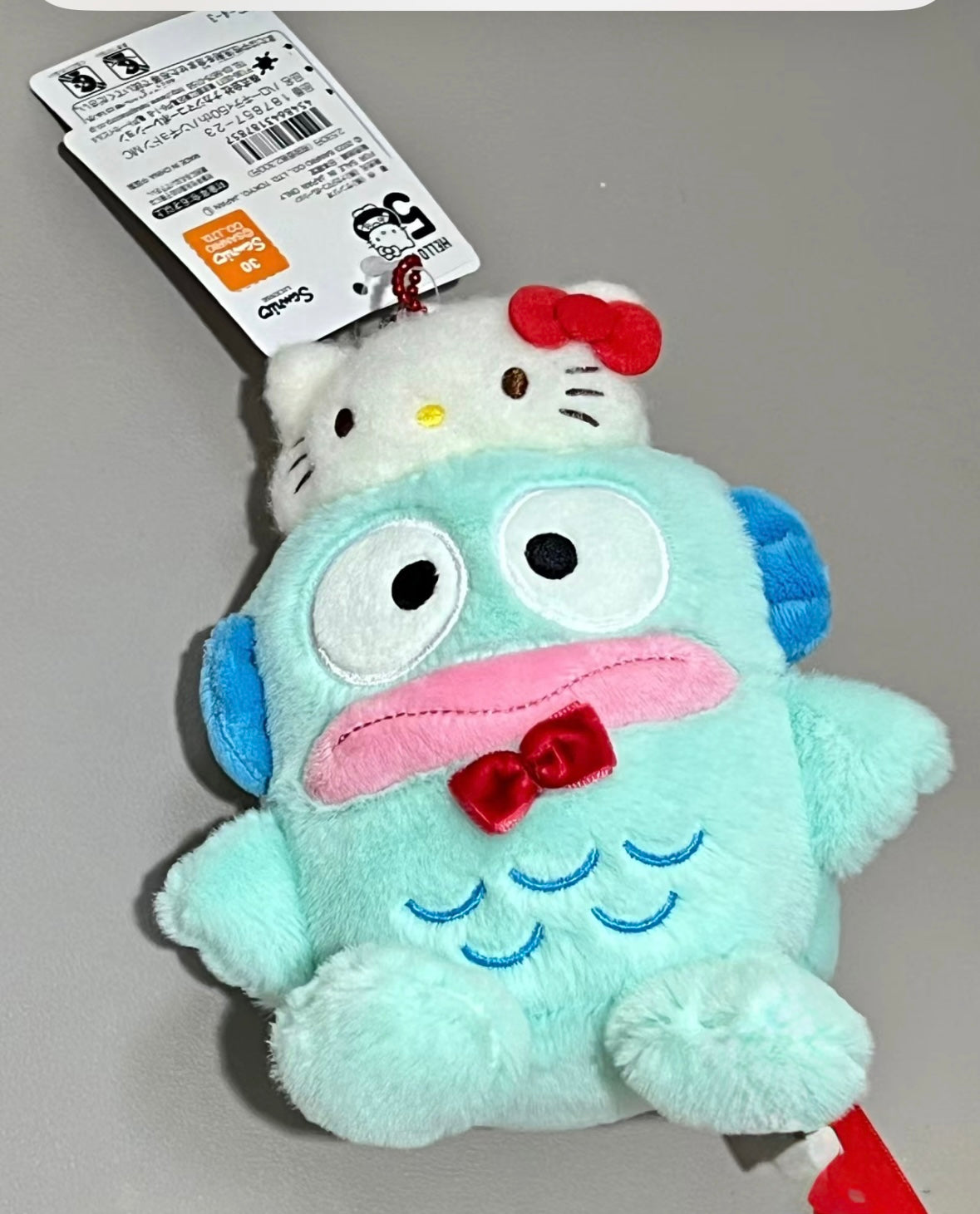 Hangyodon&kitty keychian丑鱼50周年挂件