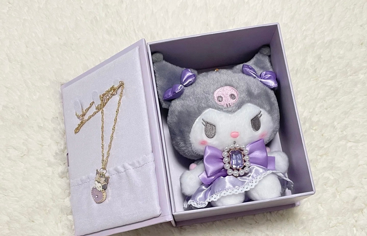 Sanrio|Kuromi Bow Necklace Gift Box