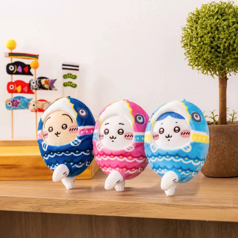 Chiikawa Koinobori Mascot Keychain (Hachiware)