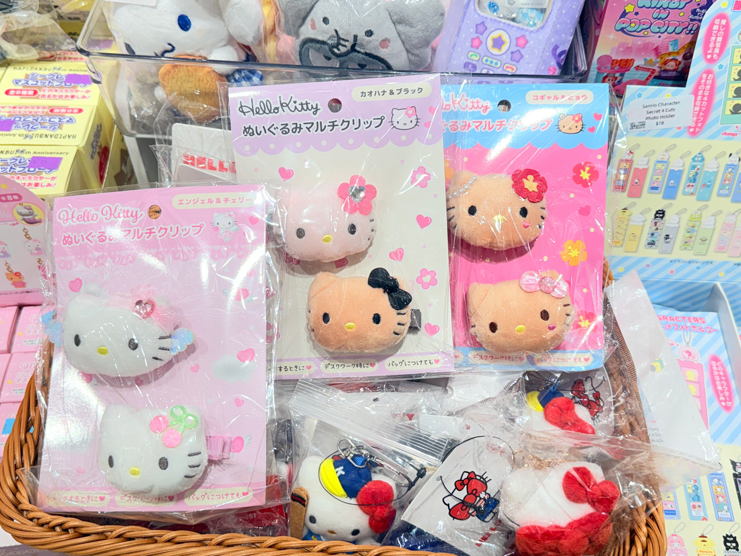 Sanrio HELLO KITTY LOLITA Plush Hair Clip Set (MULTIPURPOSE)
