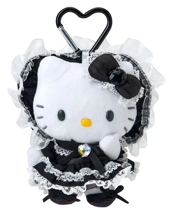 Sanrio Hello Kitty Lolita Dress Mascot Keychain Plush (Black/Pink)