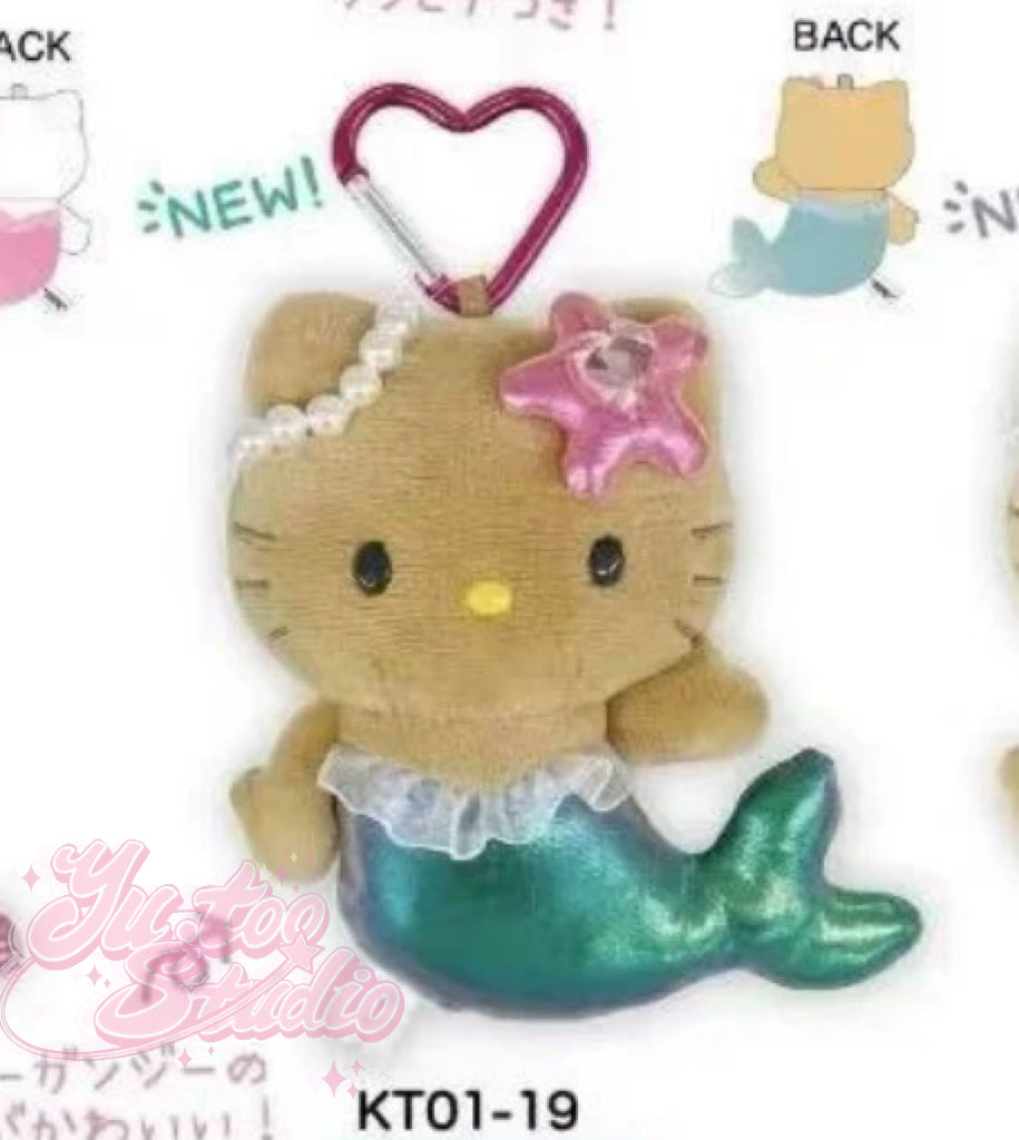 Sanrio Hello Kitty Tanned Mermaid Collection Mascot Keychain (Green)
