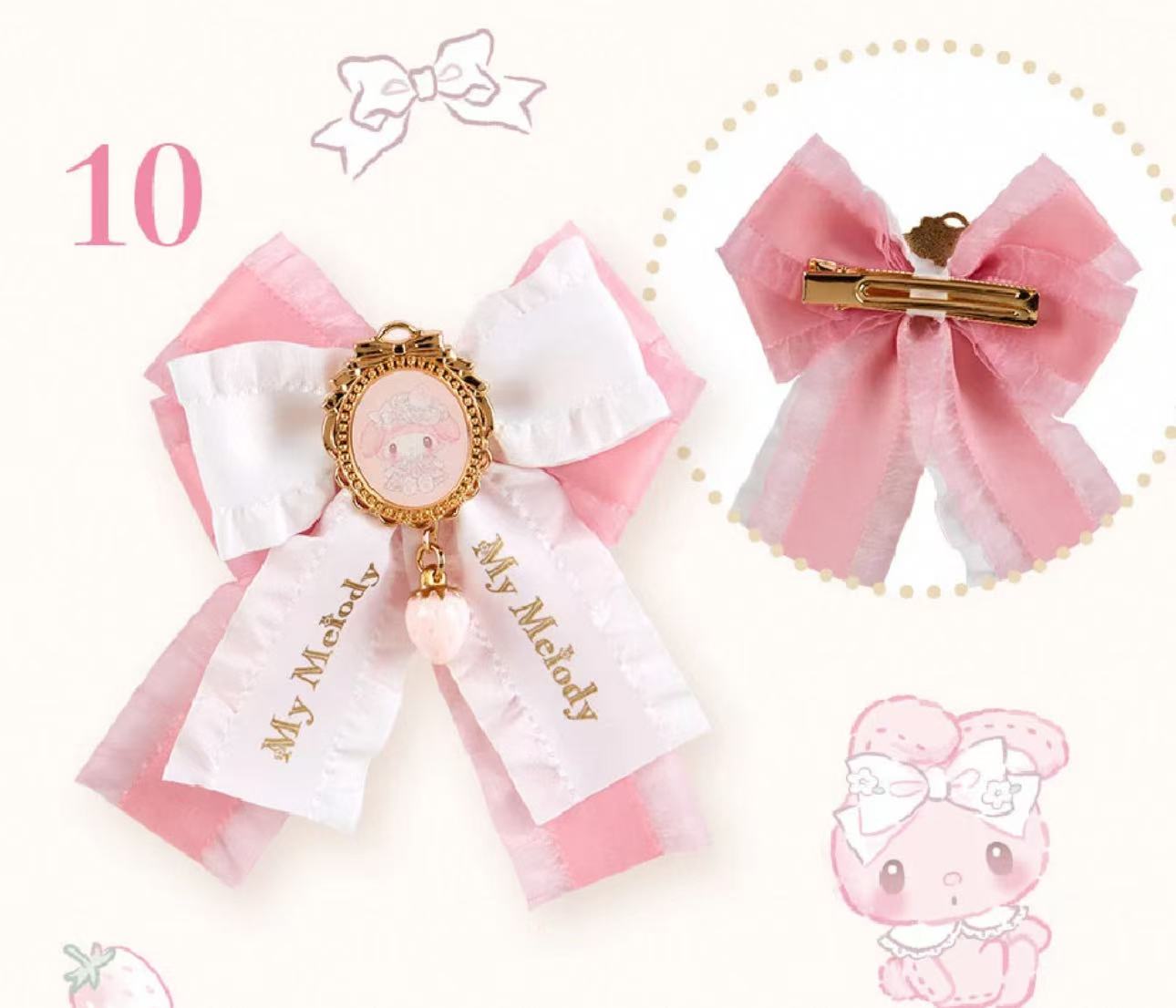 Sanrio My Melody Birthday Strawberry White Chocolate Hair Clip