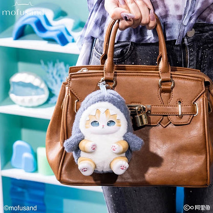 Mofusand｜Kiramekko Shiny Shark Cat Vinyl Plush Keychain Blind Box