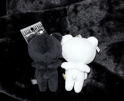 GLOOMY BEAR｜BLACK—ANGEL PLUSH KEYCHAIN