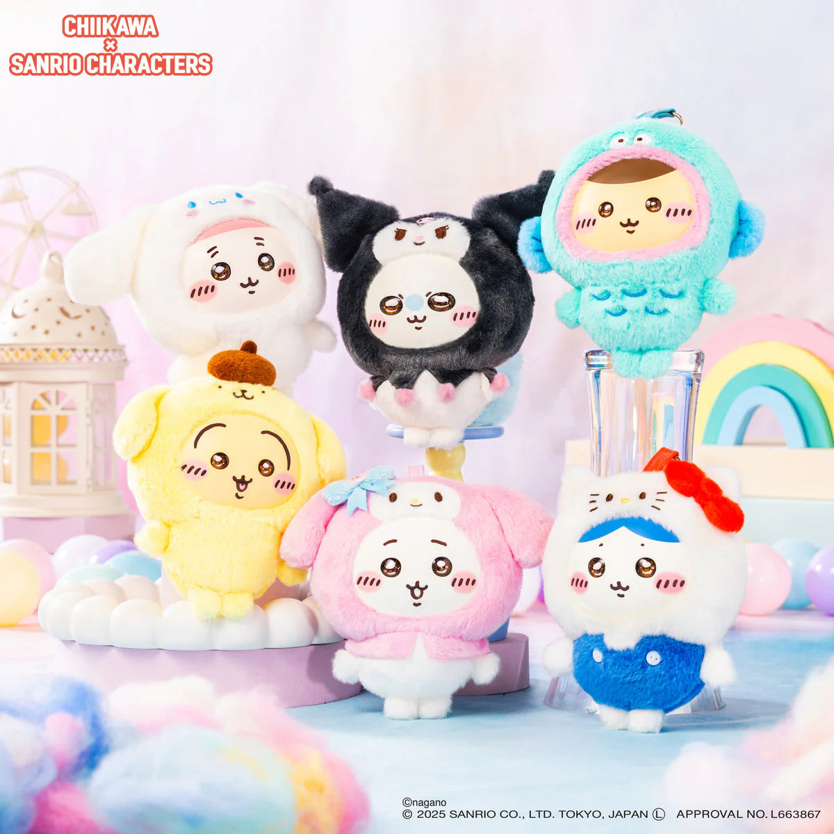 Chiikawa｜Sanrio Characters Kiramekko (Usagi ×Pompompurin)Blind box