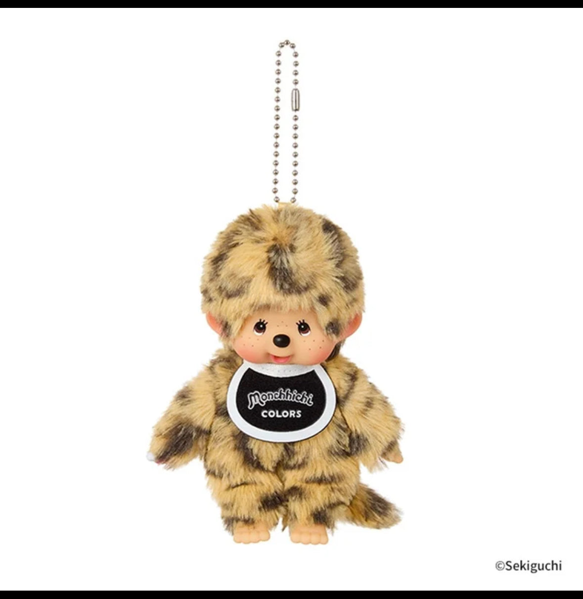 MONCHHICHI｜COLOR LEOPARD PRINT KEYCHAIN HOLDER PLUSH KEYCHAIN