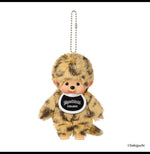 MONCHHICHI｜COLOR LEOPARD PRINT KEYCHAIN HOLDER PLUSH KEYCHAIN