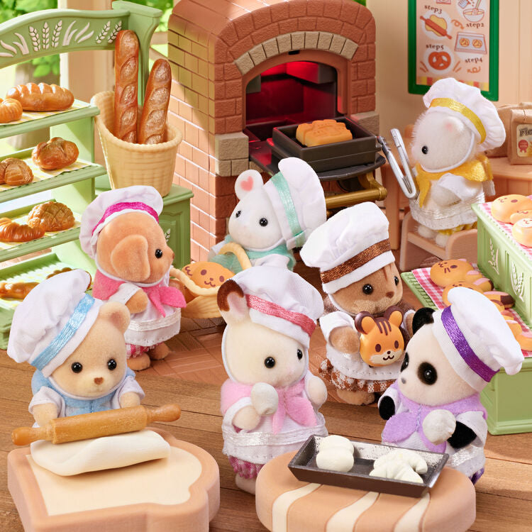 SylvanianFamilies｜chef A lively baby bakery toy set box