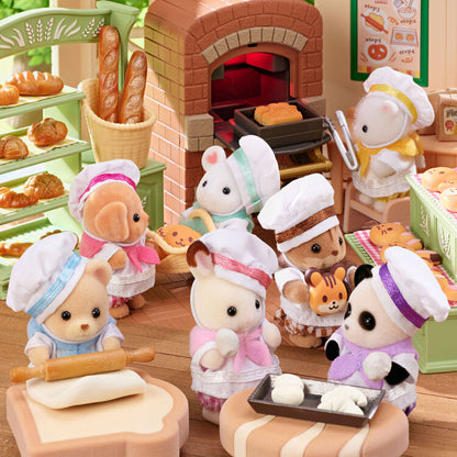 SylvanianFamilies｜chef A lively baby bakery toy set box