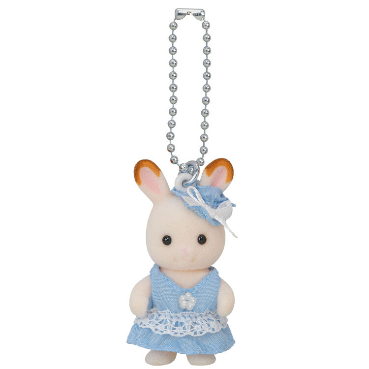 Sylvania Family｜Chocolate rabbit keychain light blue dress