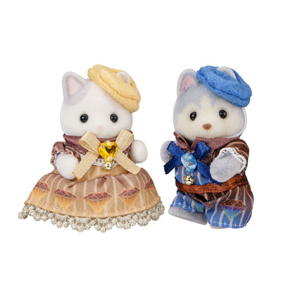 Sylvania Family ｜The Transylvania Family. Dellray: Baby Latte Cat and Baby Husky - Diamond Chocolate-