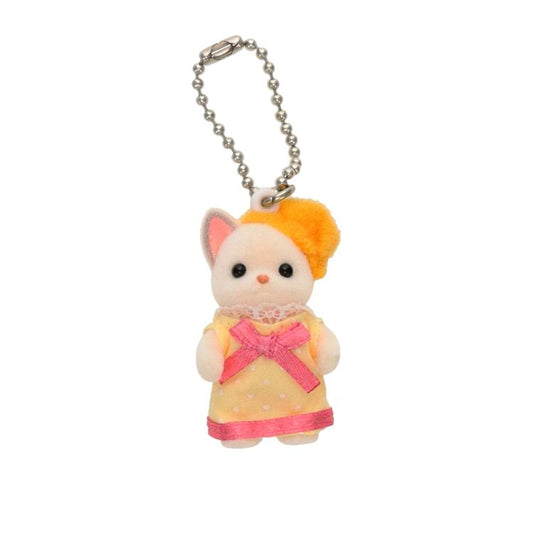Sylvania Family｜Chihuahua key holder in a yellow dress