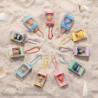 Sanrio｜BANDAI Chibitomo Summer Beach Sun‑Kissed Blind Box Mascot Charms