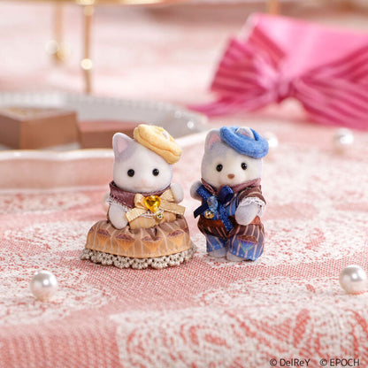 Sylvania Family ｜The Transylvania Family. Dellray: Baby Latte Cat and Baby Husky - Diamond Chocolate-