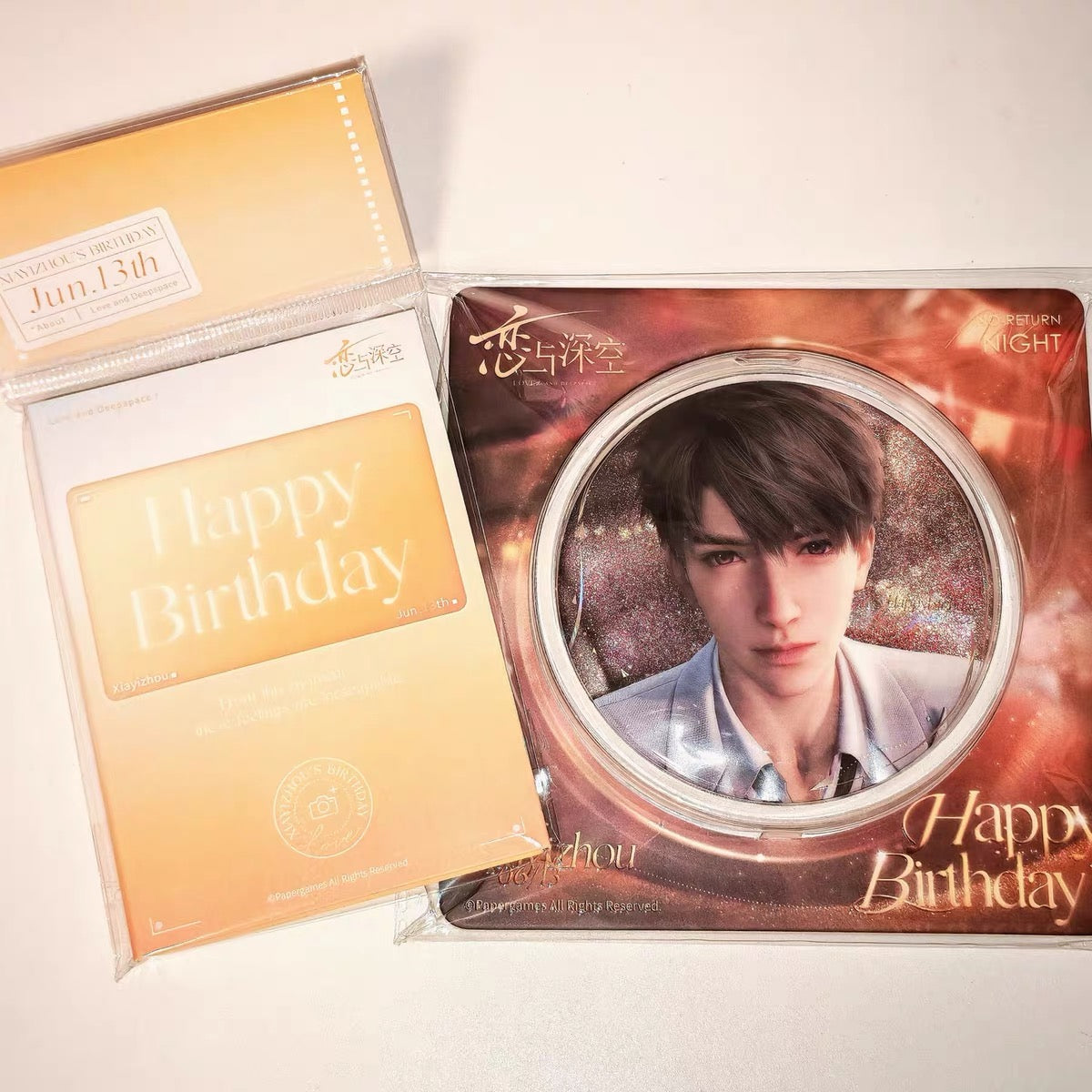 Love and Deep Space｜Caleb /Xia Yizhou 2025 Birthday Limited Edition Collectible Tin Badge