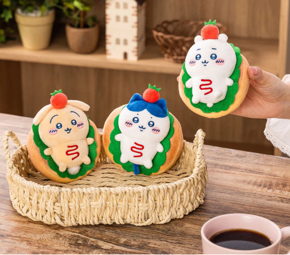 Chiikawa ｜ Chiikawa Bakery Sandwich Keychain Mascot (Hachiware)