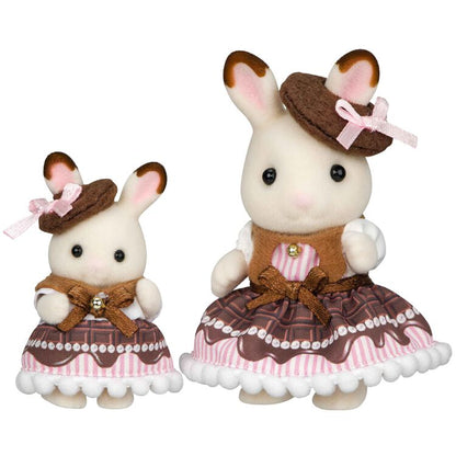 Sylvania Family ｜Sweet Chocolate Pair Set - Chocolate Rabbit Girl & Baby