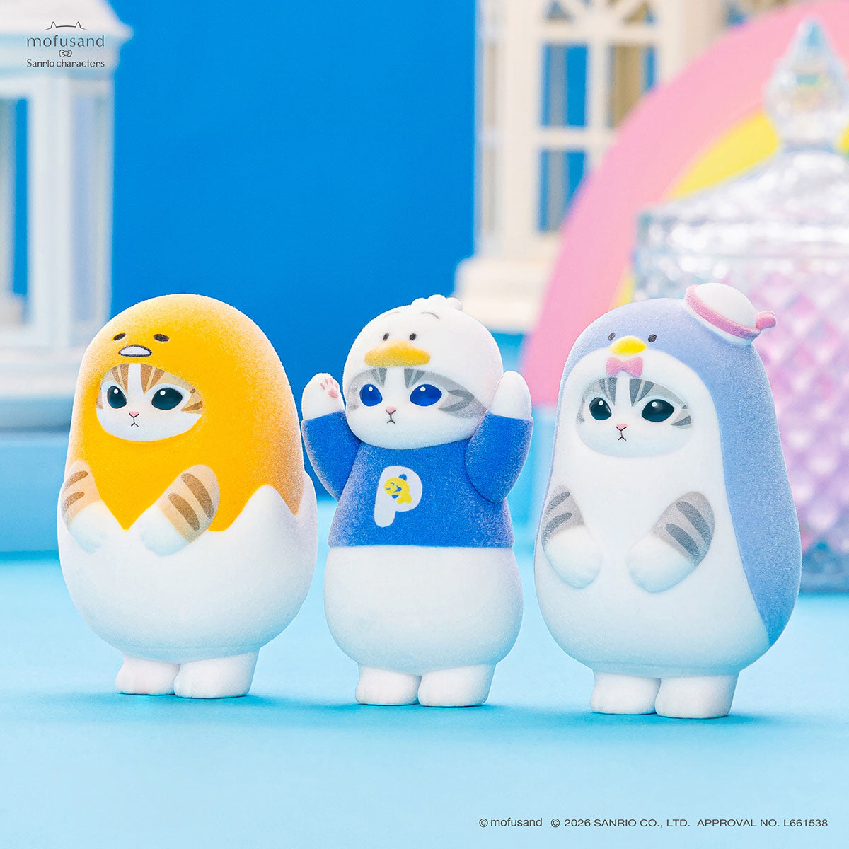 mofusand｜Sanrio Characters Mofumofu Flocked Figure Trading Collection Vol.2