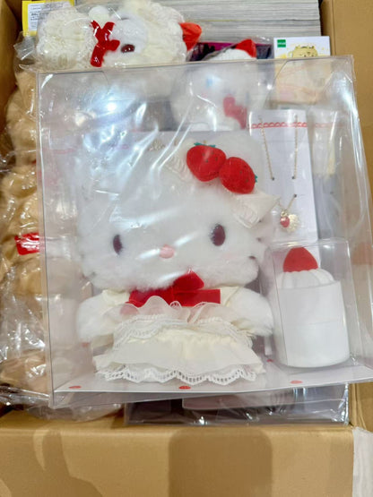 Sanrio Strawberry Shortcake Necklace Plushie Set-Hello Kitty