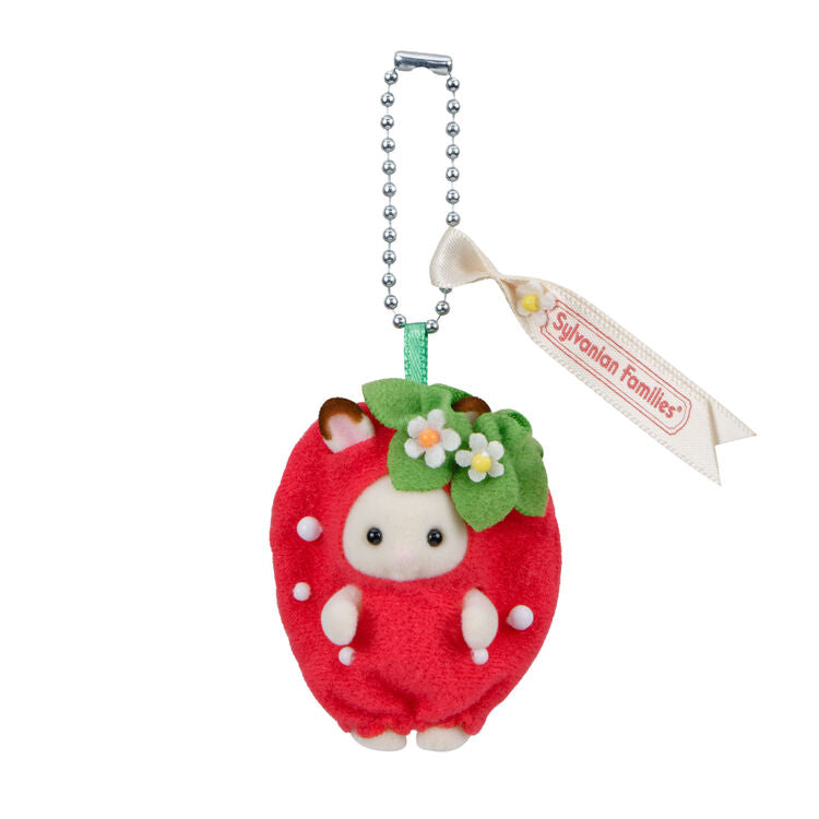 Sylvania Family｜Strawberry Keychain Chocolate Rabbit Baby
