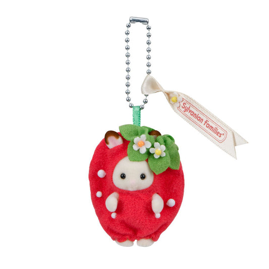 Sylvania Family｜Strawberry Keychain Chocolate Rabbit Baby