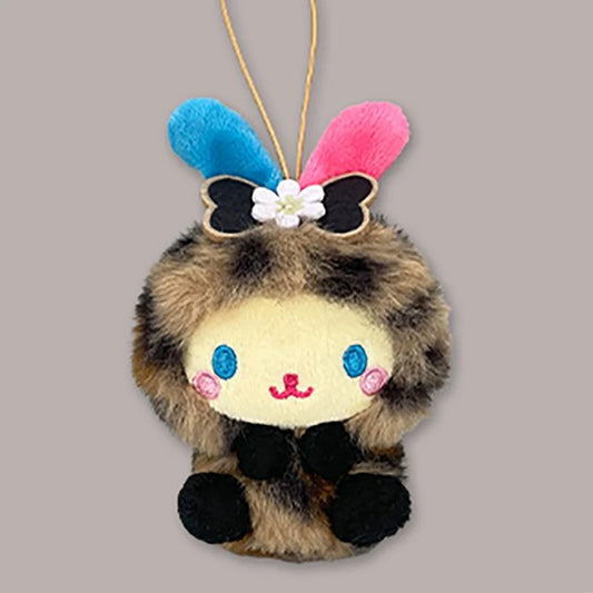 Sanrio｜USAHANA Leopard Print Fruyu Plush Keychain