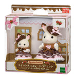 Sylvania Family ｜Sweet Chocolate Pair Set - Chocolate Rabbit Girl & Baby