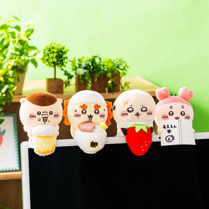 Chiikawa Hanging Plush Toy to Watch Over You from the Desktop Momonga with a Fan