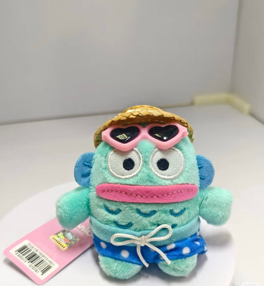 Sanrio｜Straw Hat Vacation Hangyodon keychain Korean Limited