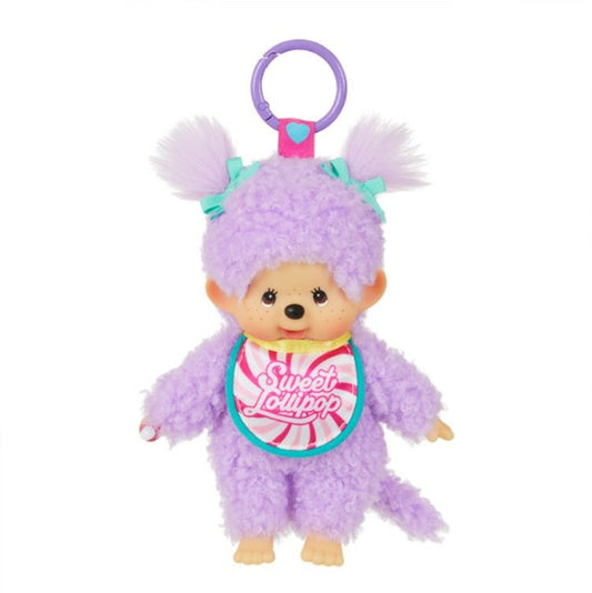 Monchhichi｜Sweet Lollipop Keychain (Purple)