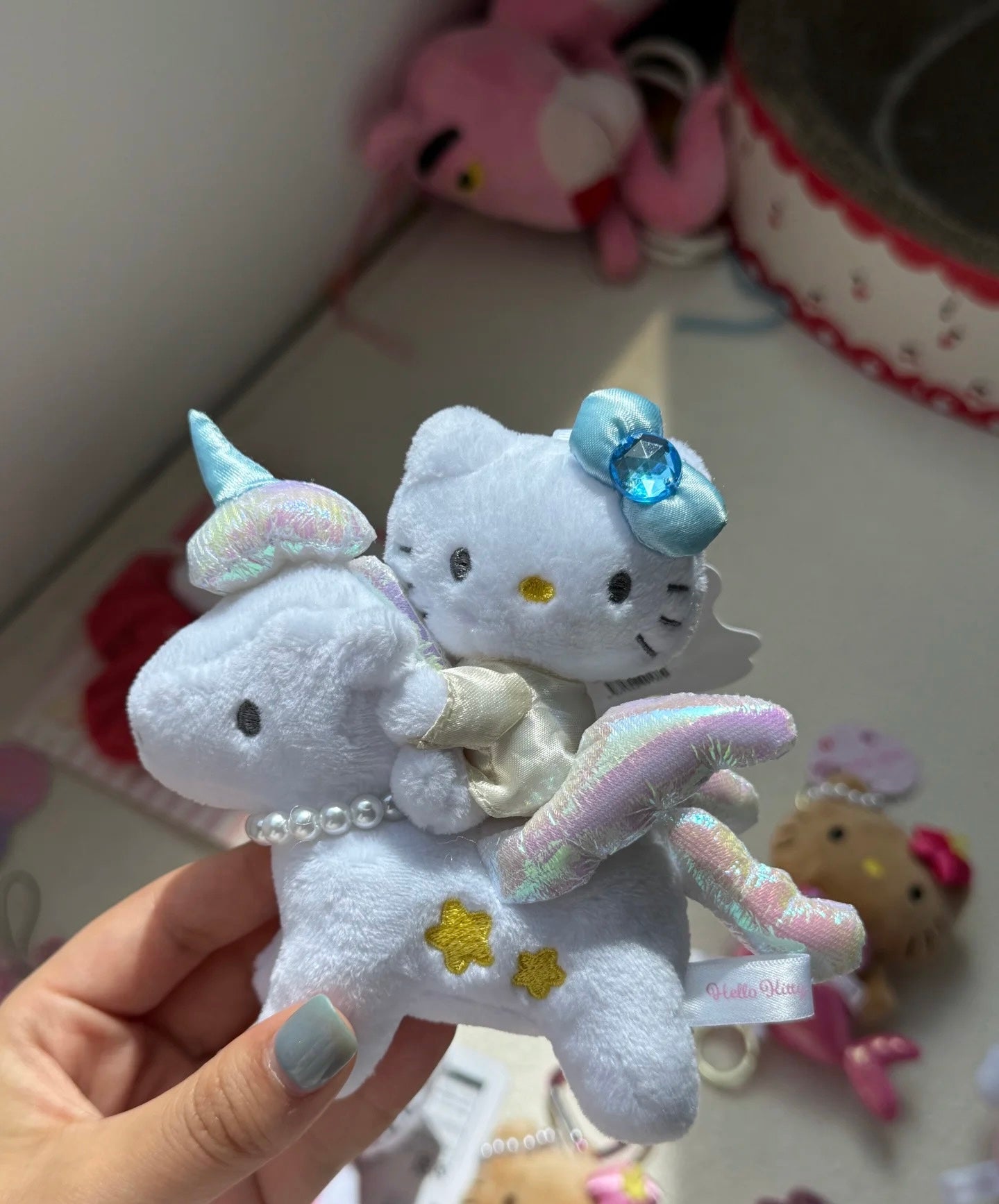 Sanrio Hello Kitty Unicorn Mascot Keychain