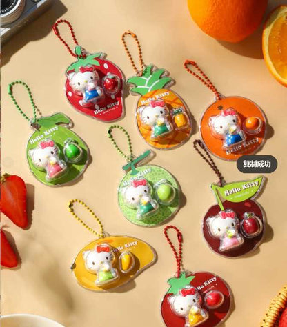 Sanrio｜HELLO KITTY Sweet Fruit Stories Series Miniature Card Pendant