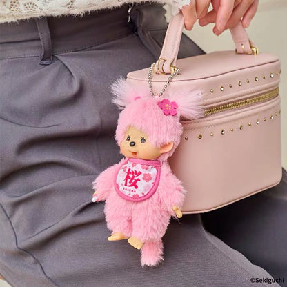 Monchhichi｜Sakura Cherry Blossom Mascot Keychain Sekiguchi Japan