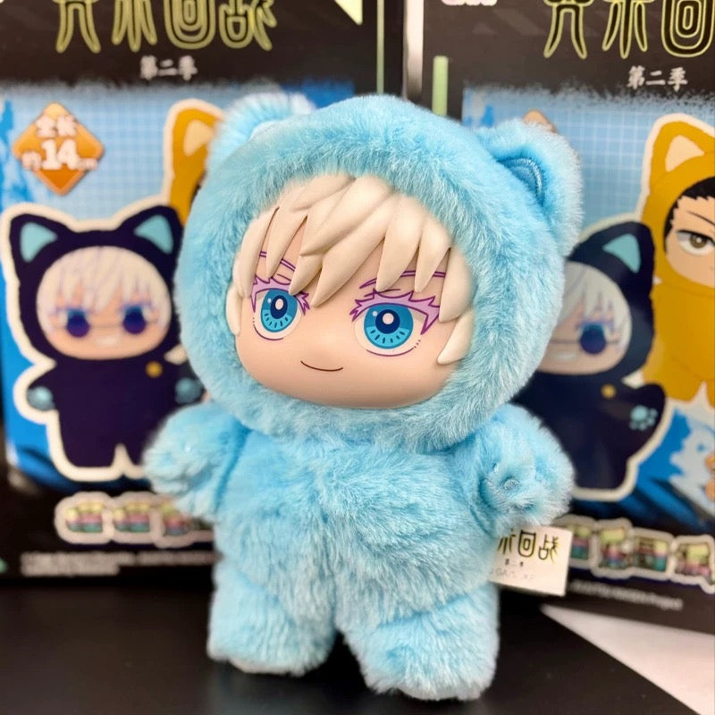 Jujutsu Kaisen Cat Ear Plush Keychains Blind Box