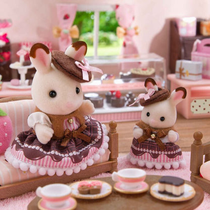 Sylvania Family ｜Sweet Chocolate Pair Set - Chocolate Rabbit Girl & Baby