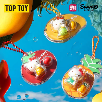 Sanrio｜HELLO KITTY Sweet Fruit Stories Series Miniature Card Pendant