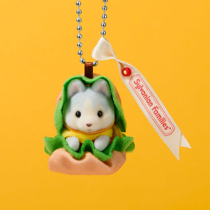 Sylvania Family｜Keychain Husky Baby Hamburger