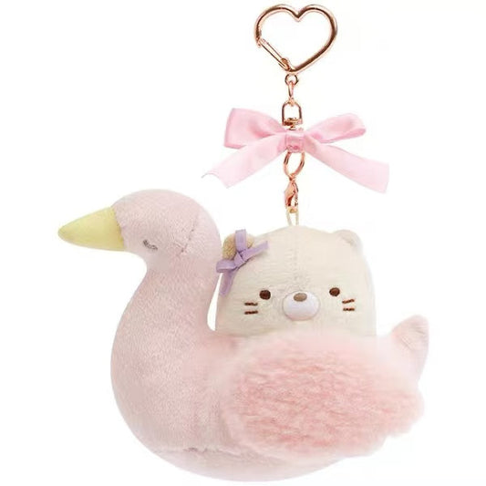 SUMIKKO GURASHI｜NEKO KINDERGARTEN SIMPLE MINI MASCOT HOLDER PLUSH KEYCHAIN