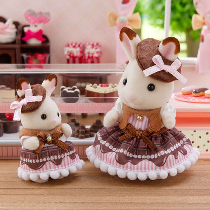 Sylvania Family ｜Sweet Chocolate Pair Set - Chocolate Rabbit Girl & Baby